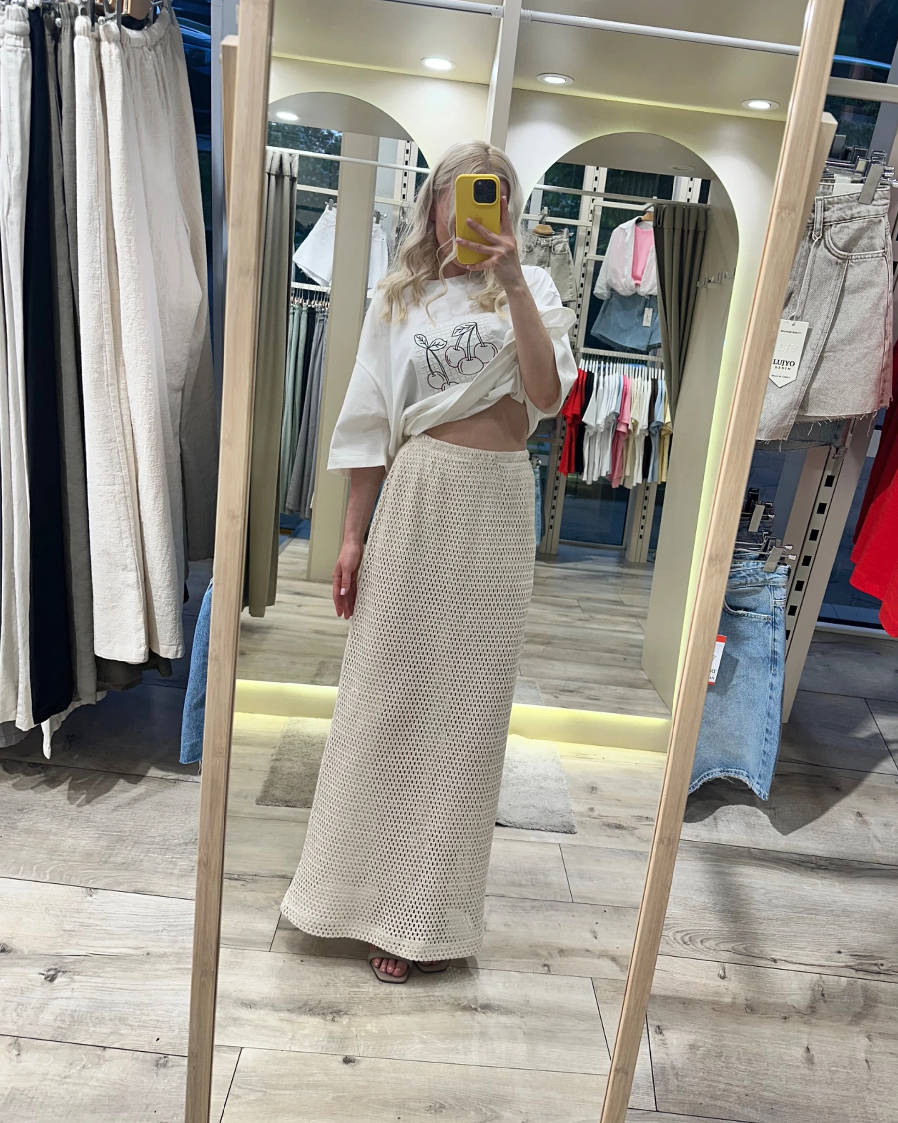 Спідниця, ванільний